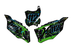 Kawasaki Rockstar Number Background - KK KXF KDX KLX Models | All Years