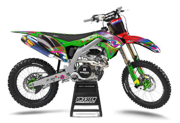 Kawasaki Retro Yippies  Graphics Kit - Happy Soul