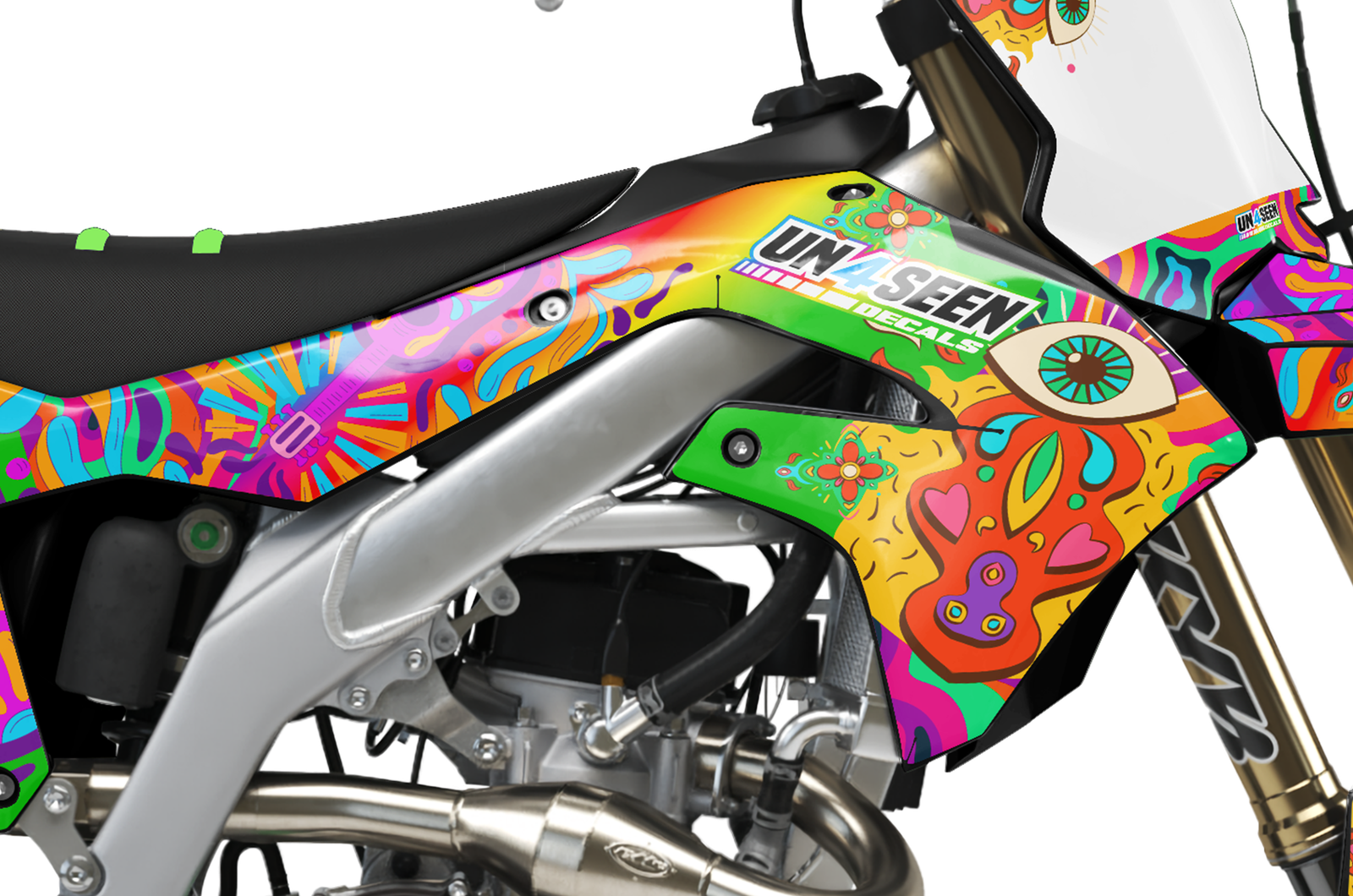 Kawasaki Retro Yippies Graphics Kit  - Bliss