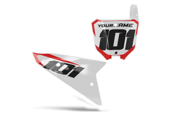 Honda Edge White Graphic Kit - CRF CR XR Models | All Years