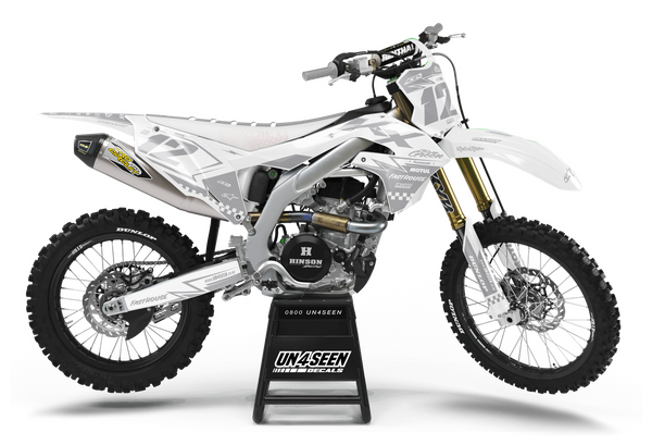 Kawasaki Fasthouse Grey Graphic Kit - KK KXF KDX KLX Models | All Years