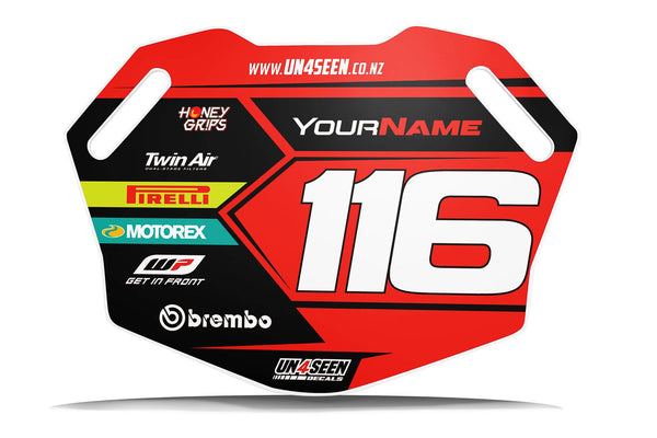 Pitboard Graphics (Board Included) - gas red