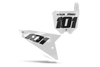 Honda Number Background Decals - Clean White