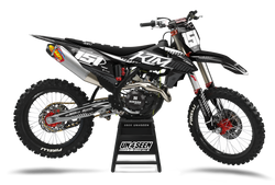 KTM Pro Stock Black Graphic Kit - SX SXF XC XCF EXC EXCF Models | All Years