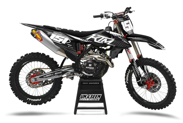 KTM Pro Stock Black Graphic Kit - SX SXF XC XCF EXC EXCF Models | All Years