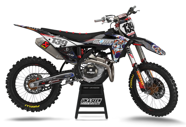 GASGAS Galaxy Graphics Kit - Floating Meow