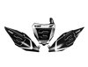 Honda Number Background Decals - Shadow