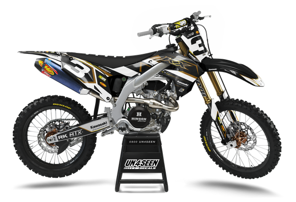 Kawasaki Kawasaki Jag Black Graphic Kit - KK KXF KDX KLX Models | All Years