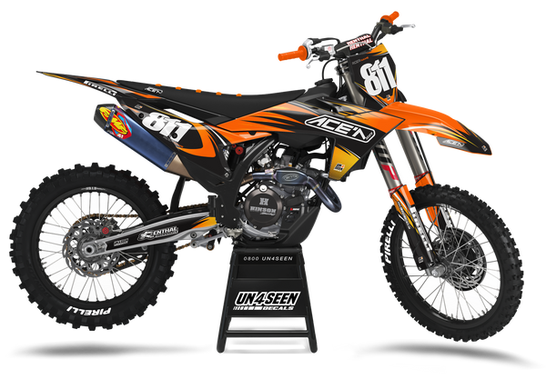 KTM Ktm Ace'N Seat Range Graphic Kit - SX SXF XC XCF EXC EXCF Models | All Years