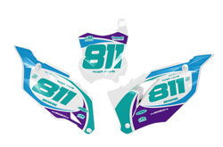 Kawasaki Blong Number Background - KK KXF KDX KLX Models | All Years