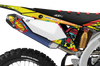 Suzuki Retro Yippies Graphics Kit - Peace Not War