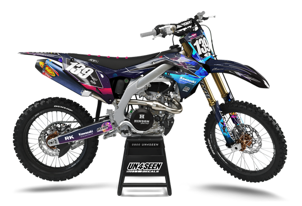 Kawasaki Galaxy Graphics Kit -  Ice Phase