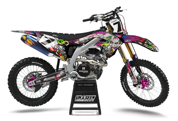 Kawasaki Gambling Joker Graphic Kit - KK KXF KDX KLX Models | All Years