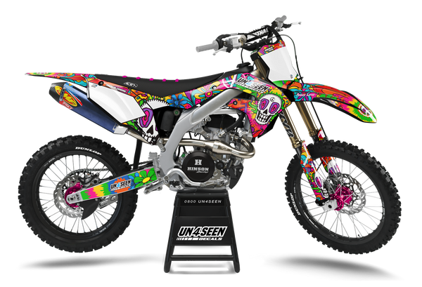 Kawasaki Retro Yippies Graphics Kit - Drop Acid Not Bombs