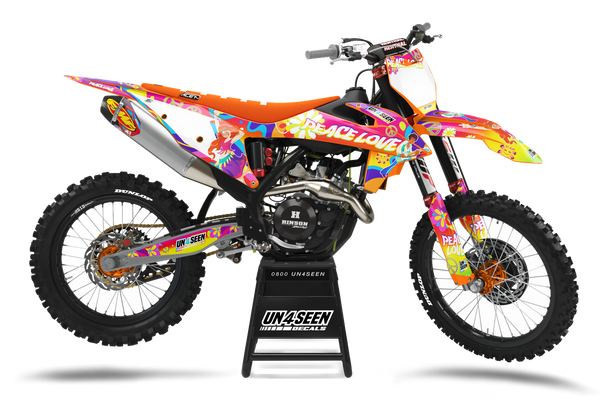 KTM Retro Yippies  Graphics Kit - Groovy Flows