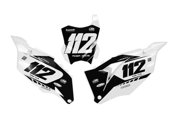 Husqvarna Alpha Number Plate Background Decals -  TC FC TE TX FE FS FX Models | All Years