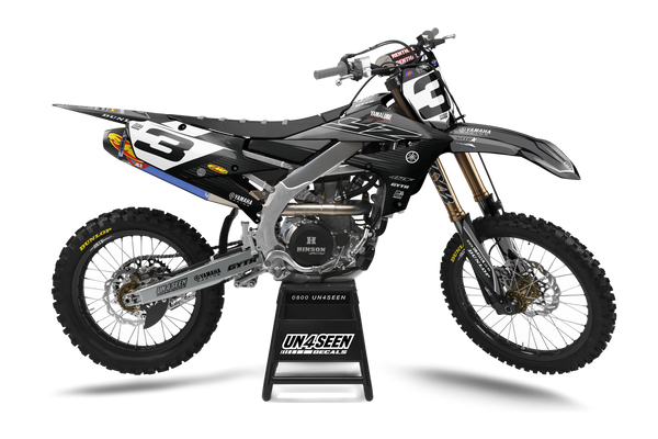 Yamaha Boss Black Graphic Kit - YZ YZF WR TTR PW Models | All Years