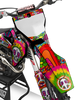 Husqvarna Retro Yippies Graphics Kit - Drop Acid Not Bombs