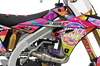 Suzuki Retro Yippies Graphics Kit - Peace Love Party