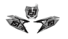 Suzuki Number Background Decals - White