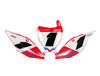 Honda Number Background Decals - Sharp