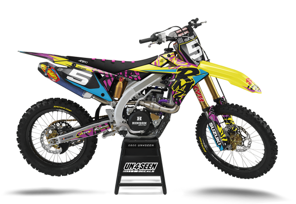 Suzuki Retro Graphic Kit - RMZ RM RMX DR DRZ JR Models | All Years