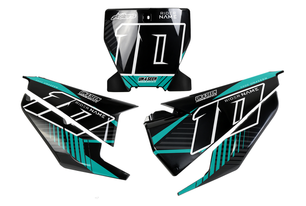 Husqvarna Vert Number Plate Background Decals -  TC FC TE TX FE FS FX Models | All Years