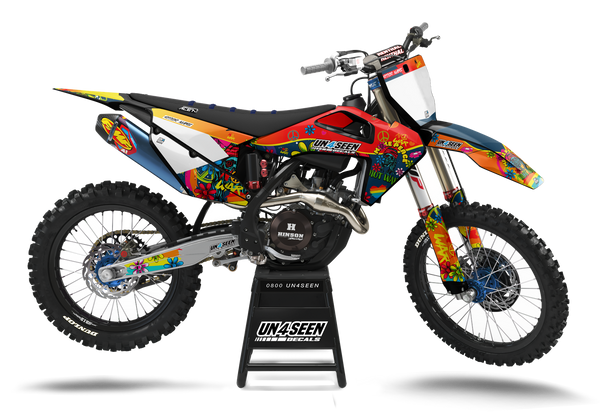 Husqvarna Retro Yippies Graphics Kit - Peace Not