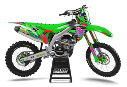 Kawasaki Retro Graphic Kit - KK KXF KDX KLX Models | All Years