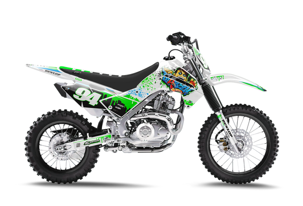 Kawasaki Zombie Blood Green Graphic Kit - KK KXF KDX KLX Models | All Years