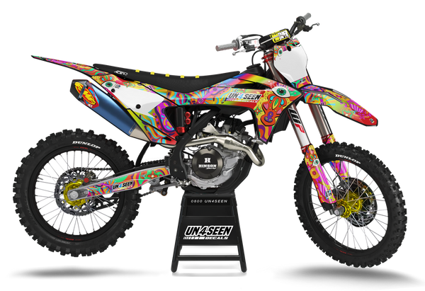 GasGas Retro Yippies  Graphics Kit - Future Vision