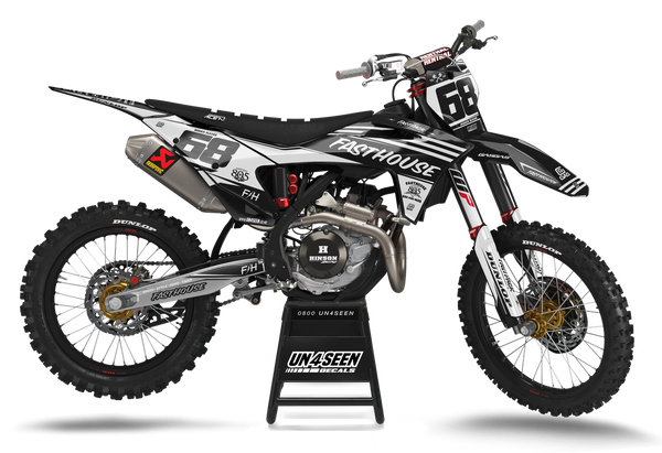 Gasgas Fasthouse Black Graphic Kit - MC EC ES EX Models | All Years