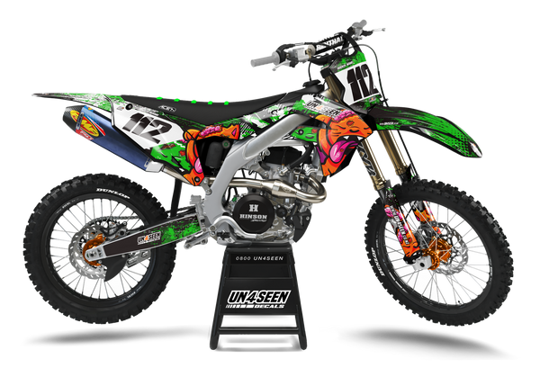 Kawasaki  Hissing Kittys Graphics Kit - HUNGOVER MEOW