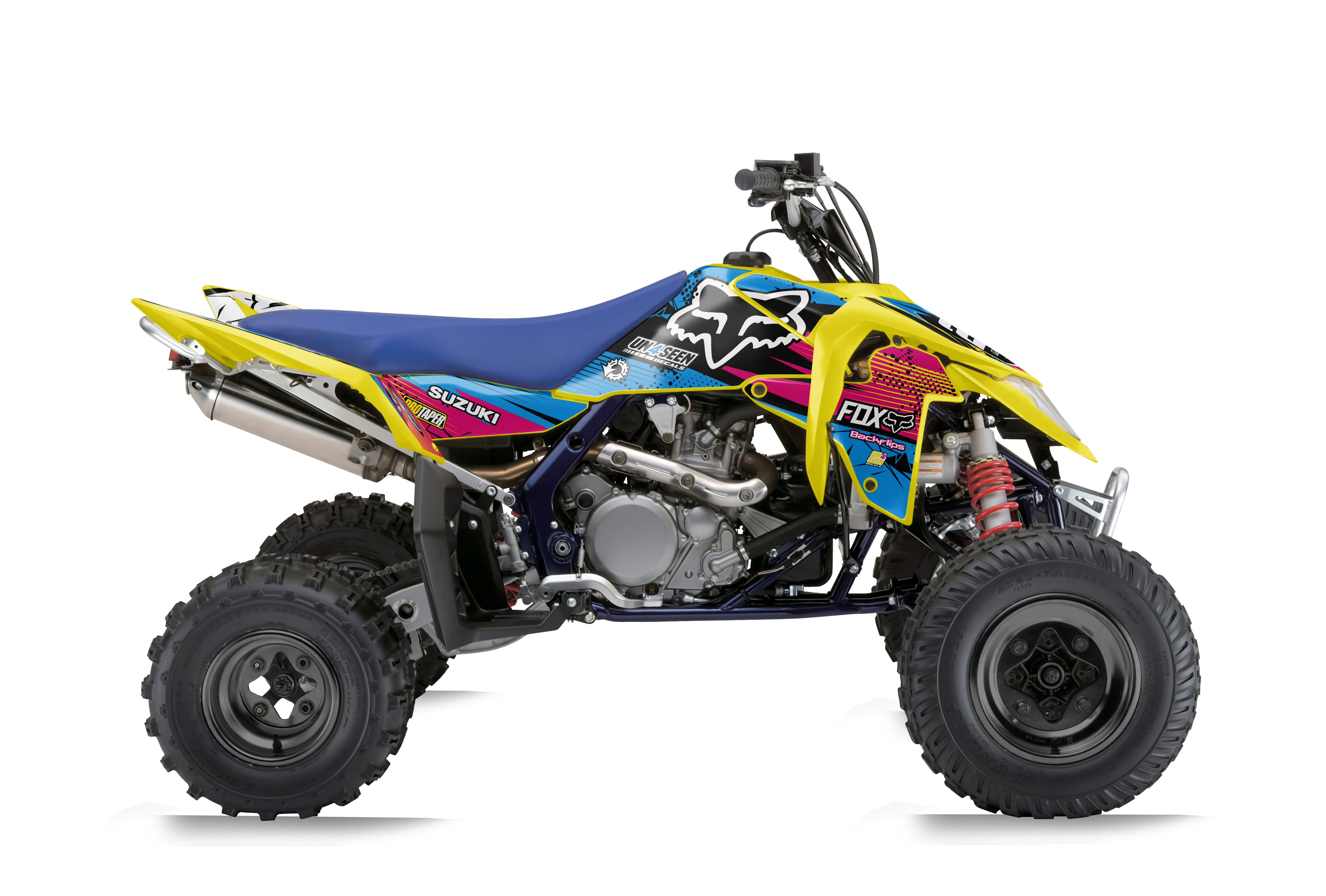 Suzuki LTR 450 Graphic Kit - Dark Yellow - Motorcycle Graphic Kit Shop Suzuki LTR 450 Graphic Kit - Dark Yellow - Motorcycle Graphic Kit Shop