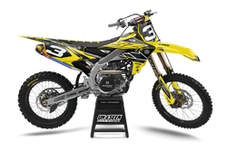 Yamaha Rockstar Yellow Graphic Kit - YZ YZF WR TTR PW Models | All Years