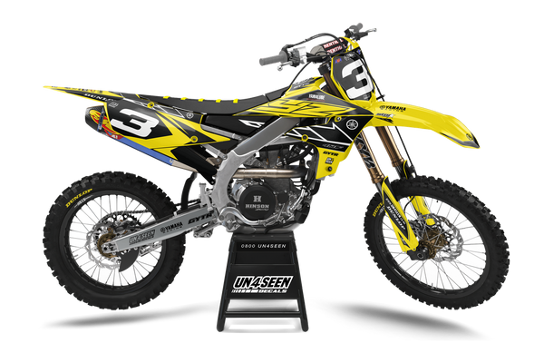 Yamaha Rockstar Yellow Graphic Kit - YZ YZF WR TTR PW Models | All Years