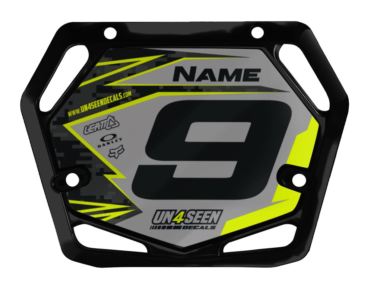 Mac One BMX Number Plate Graphics