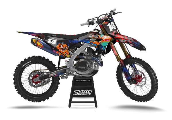 Honda Moaning Monsters Graphics Kit -  Agro Blob