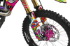 Suzuki Retro Yippies Graphics Kit - Drop Acid Not bombs