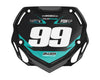 Box BMX Number Plate Graphics - Instant Aqua