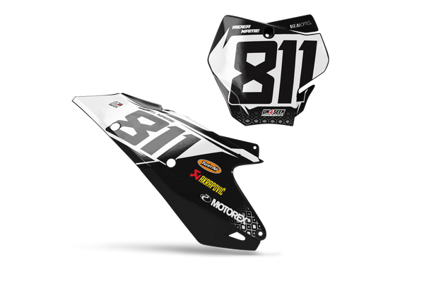 Gasgas Demon Number Plate Background Decals -MC EC ES EX Models | All Years