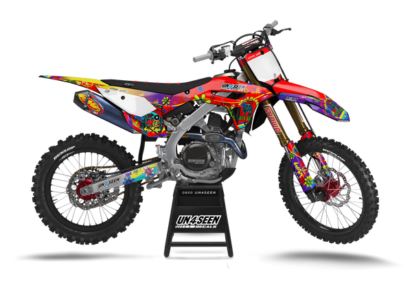 Honda Retro Yippies Graphics Kit - Peace Not War