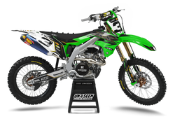 Kawasaki Emperor Green Graphic Kit - KK KXF KDX KLX Models | All Years