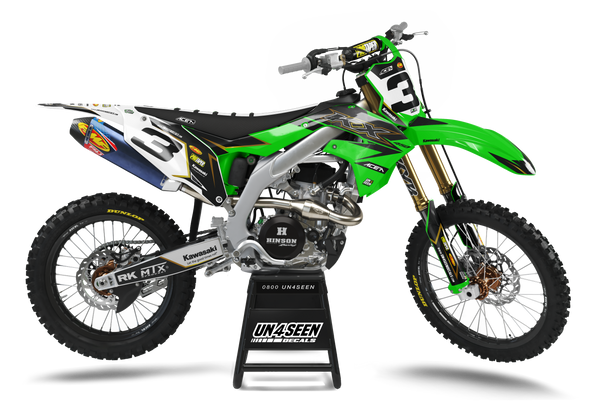 Kawasaki Emperor Green Graphic Kit - KK KXF KDX KLX Models | All Years