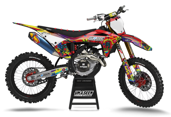 GasGas Retro Yippies Graphics Kit - Peace Not War