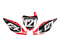 Honda Coops Number Plate Background Decals - CRF CR XR Models | All Years