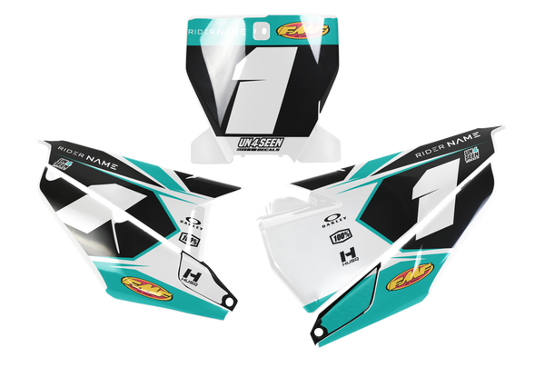 husqvarna echo Number Plate Background Decals -  TC FC TE TX FE FS FX Models | All Years