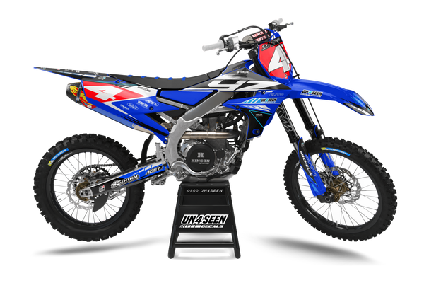 Yamaha Sharpe Blue Graphic Kit - YZ YZF WR TTR PW Models | All Years