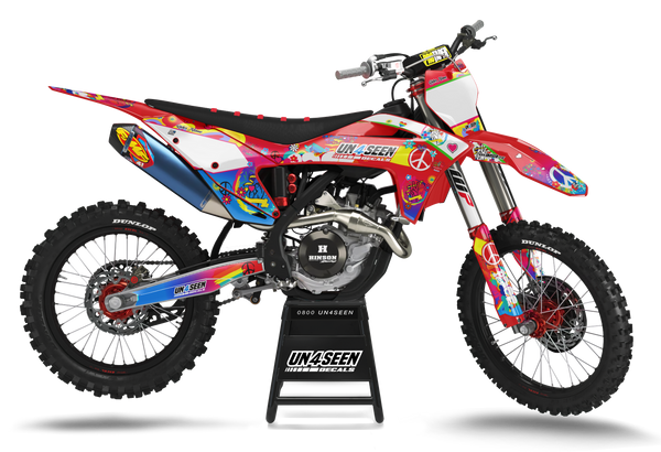GasGas Retro Yippies  Graphics Kit - Bliss