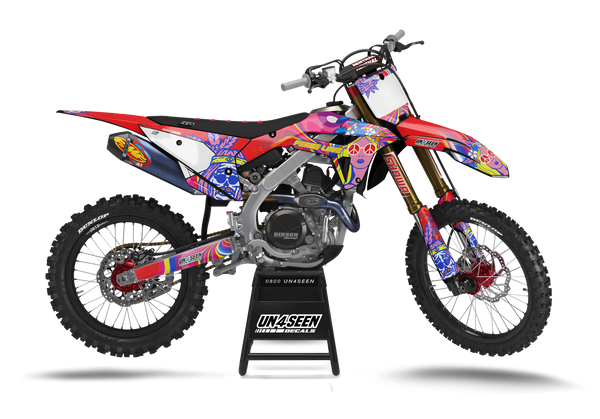Honda Retro Yippies Graphics Kit - Wild Heart
